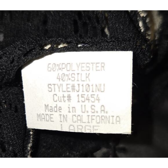 Vintage Spencer Alexis Kimono Sz L Silk Blend Boho Whimsigoth Fairy Lace Ruffles - Picture 11 of 16